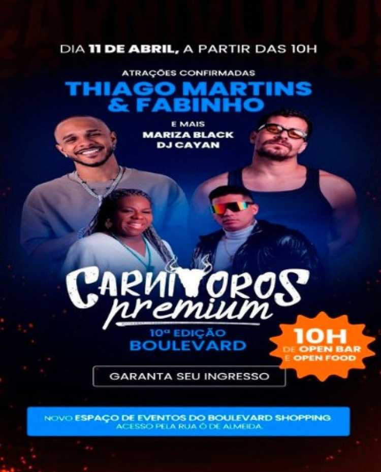 10ª EDIÇÃO DO CARNÍVOROS PREMIUM NO BOULEVARD SHOPPING BELÉM