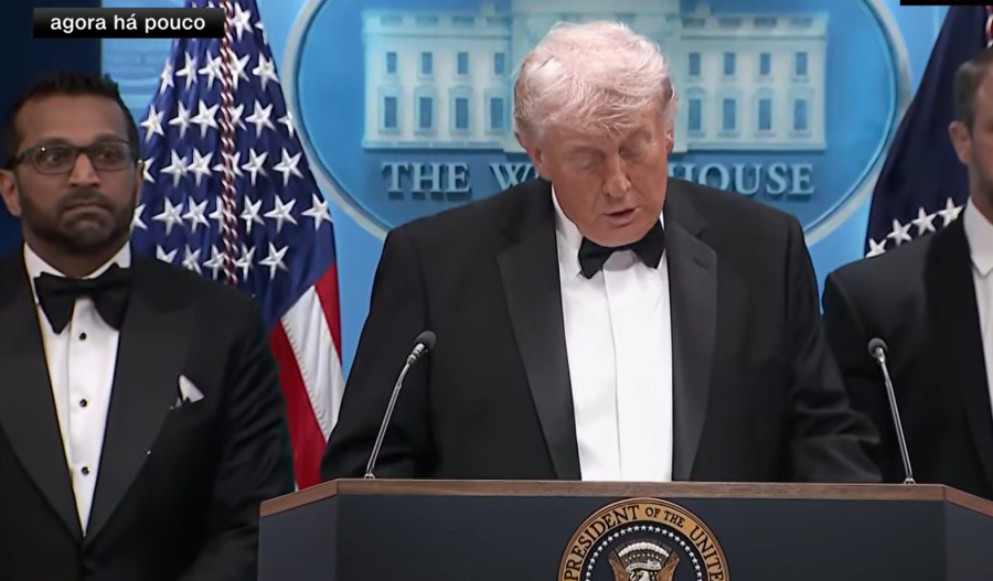 Homem atira durante jantar de Trump com correspondentes em Washington