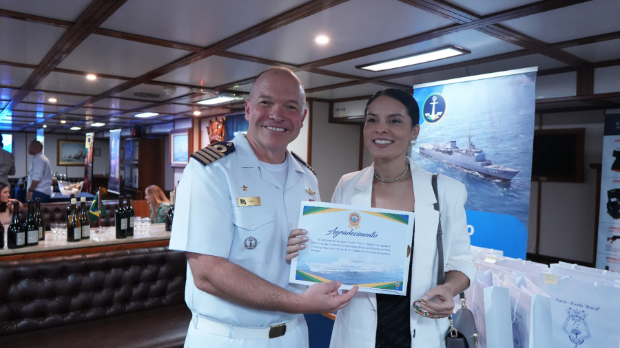 Cerpa integra a 40ª Viagem de Instrução do Navio-Escola Brasil e leva cultura paraense a 14 países